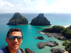 selfie mirante baia dos porcos noronha